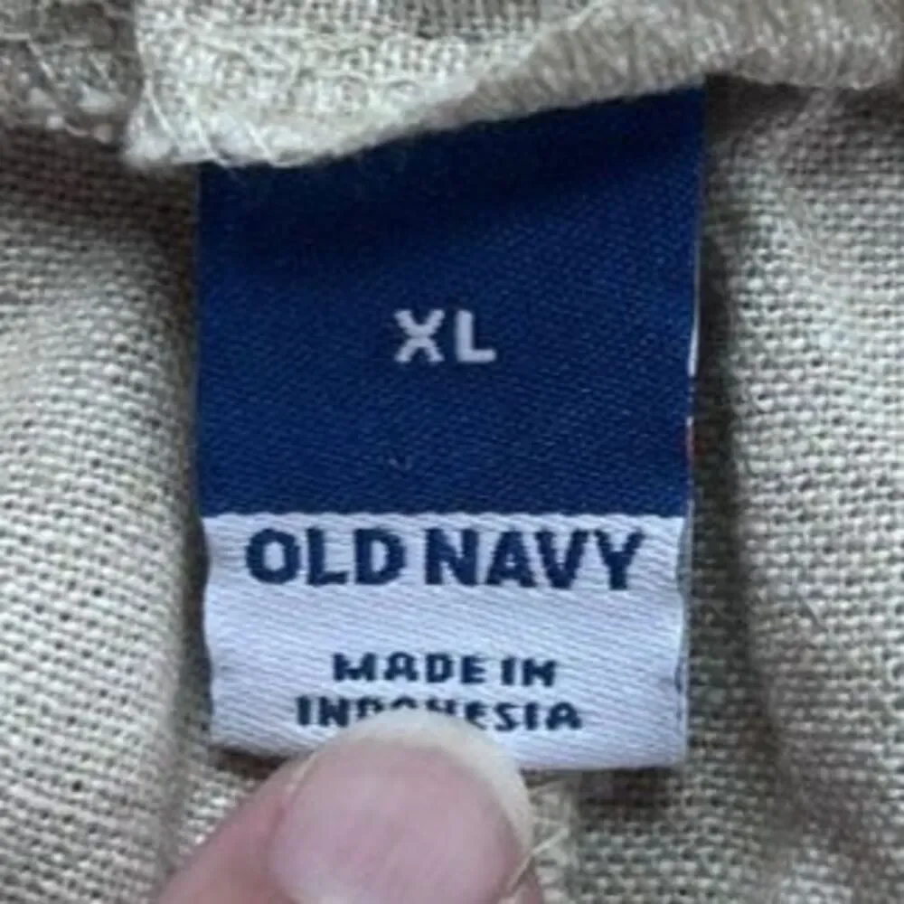 Old Navy Womens Cream Midi Skirt XL Neutral Capsule Wardrobe‎ Linen Minimalist